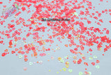 CORAL SHIMMER- Hollow heart + mini heart shaped Glitter- Pixie Shapes