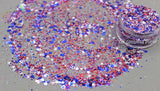 STAR SPANGLED- Patriotic glitter mix