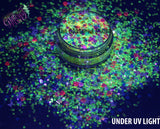 FRANCESCA UV light Reactive ( see pics) glitter mix -Pixie Glitz-