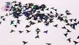 WITCH / WIZARD HAT shape 10mm glitter- Halloween Collection-