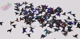 WITCH / WIZARD HAT shape 10mm glitter- Halloween Collection-