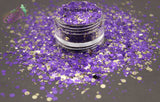 AMETHYSTS AND GOLD glitter mix- Majestic Mixes
