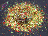 AUTUMN BREEZE- Fall Chunky Glitter mix - Loose glitter for nail art, face, body, hair, tumblers, craft supply, resin supply, freshie glitter
