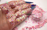 DREAM GLO BARBIE w/Glow in the dark stars - glitter mix - 80's Rad Mixes