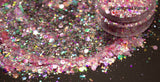 DREAM GLO BARBIE w/Glow in the dark stars - glitter mix - 80's Rad Mixes