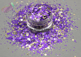 AMETHYSTS AND GOLD glitter mix- Majestic Mixes