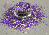 AMETHYSTS AND GOLD glitter mix- Majestic Mixes