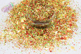 AUTUMN BREEZE- Fall Chunky Glitter mix - Loose glitter for nail art, face, body, hair, tumblers, craft supply, resin supply, freshie glitter