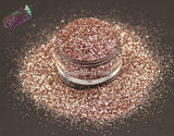 ROSE GOLD .4mm metallic hexagon glitter- Heavy Metallics