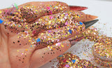AUTUMN DAYS Glitter mix -AUTUMN  Fall  Loose Glitter for Nail art, Hair, Face, Body, Tumblers, Craft supply, Resin supply, Freshie Glitter