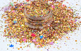 AUTUMN DAYS Glitter mix -AUTUMN  Fall  Loose Glitter for Nail art, Hair, Face, Body, Tumblers, Craft supply, Resin supply, Freshie Glitter