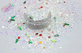 WHITE CHRISTMAS Glitter mix -Holiday/Winter collection-