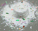 WHITE CHRISTMAS Glitter mix -Holiday/Winter collection-