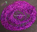 GRAPE NERDZ .6mm Holographic hex glitter- Pixie Glitz Collection