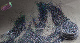 MIDNIGHT HOLLOW .6mm Holographic hex glitter- Pixie Glitz Collection