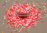 RED SPECKLED HEART shape Glitter- Pixie Shapes-
