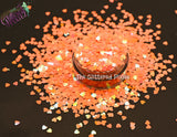 PEACHY KEEN HEART shape Glitter- Pixie Shapes-