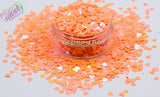 PEACHY KEEN HEART shape Glitter- Pixie Shapes-