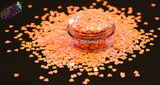 PEACHY KEEN HEART shape Glitter- Pixie Shapes-
