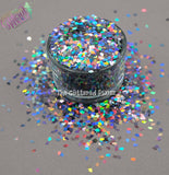 RAIN CLOUD 3mm cloud shape glitter- Pixie Shapes-