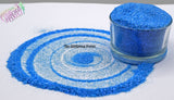 BLUE BIKINI - fine  .3mm hex glitter- Summer fantasy