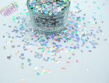 SKULL & CROSS BONEs 3mm shape Glitter- Pixie Shapes