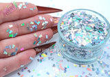 SKULL & CROSS BONEs 3mm shape Glitter- Pixie Shapes
