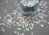 SKULL & CROSS BONEs 3mm shape Glitter- Pixie Shapes