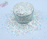 CRYSTAL RAINBOW chunky glitter mix - Summer fantasy Collection