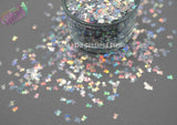SKULL & CROSS BONEs 3mm shape Glitter- Pixie Shapes