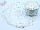 CRYSTAL RAINBOW chunky glitter mix - Summer fantasy Collection
