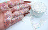 CRYSTAL RAINBOW chunky glitter mix - Summer fantasy Collection