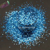 SKY BLUE 1.5MM metallic hexagon glitter- Heavy Metallics