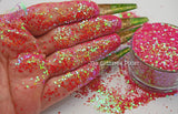 DEW DROP ROSE glitter mix- Aurora Australis collection