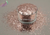 ROSE GOLD metallic mix glitter- Heavy Metallics
