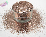 ROSE GOLD metallic mix glitter- Heavy Metallics