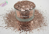 ROSE GOLD metallic mix glitter- Heavy Metallics