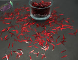 BLOOD RED KNIFE shape 9mm holographic Glitter HALLOWEEN GLITTER shape