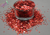 RED HOLO fx STAR shape Glitter- Pixie Shapes-