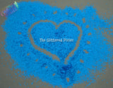 BLUE UV LIGHT reactive glitter 1 mm