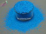 BLUE UV LIGHT reactive glitter 1 mm