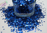 BLUE HOLO fx STAR shape Glitter- Pixie Shapes-