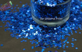 BLUE HOLO fx STAR shape Glitter- Pixie Shapes-