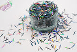 MOON SHADOW KNIFE shape 9mm holographic Glitter HALLOWEEN GLITTER shape