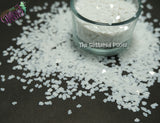 WHITE FLUFFY CLOUD 3mm shape glitter- Pixie Shapes