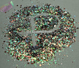 PUGSLEY - Creepy Kooky glitter mix Sparkly Fun Loose Glitter for Nail art Hair Face Body Tumblers Craft supply Resin supply Freshie Glitter