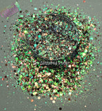 PUGSLEY - Creepy Kooky glitter mix Sparkly Fun Loose Glitter for Nail art Hair Face Body Tumblers Craft supply Resin supply Freshie Glitter