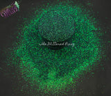 GREEN QUARTZ COLORED Pixie Dust (extra fine glitter).