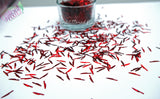 BLOOD RED KNIFE shape 9mm holographic Glitter HALLOWEEN GLITTER shape