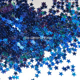 BLUE HOLO fx STAR shape Glitter- Pixie Shapes-